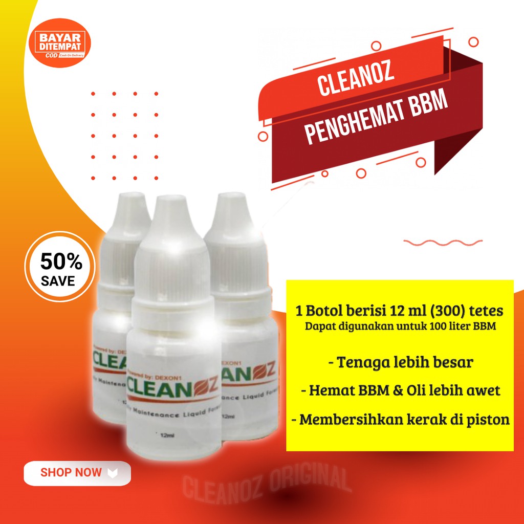 Cleanoz Penghemat BBM Original Arli Kurnia (12 ml)