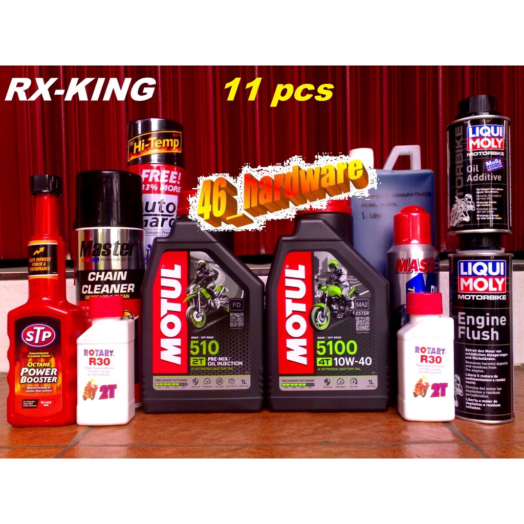 MOTUL 510 2T OLI SAMPING RX-KING 5100 10W40 FLUSH MOS2 STP HI-TEMP - 46_hardware