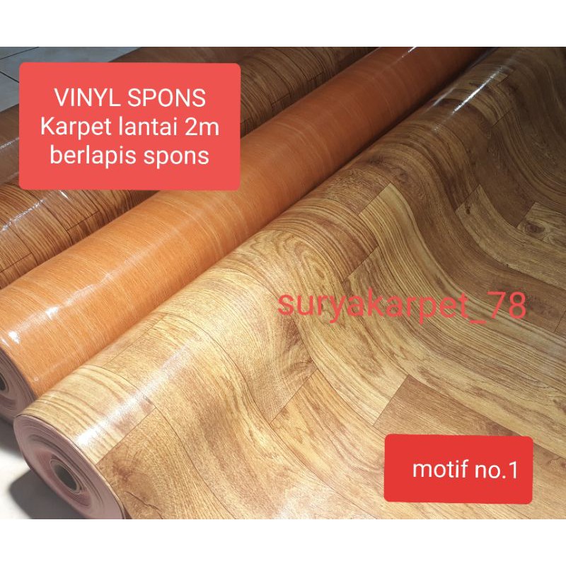 Karpet meteran vinyl spons lebar 2mt  dijual per 50cm x 200cm