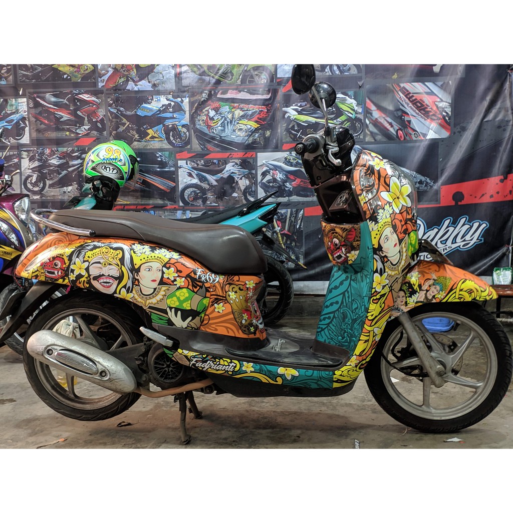 Stiker Scoopy fi 2018 Decal Scoopy Fullbody Scoopy fi 2018 Premium Bali Barong Leak  DNKZ