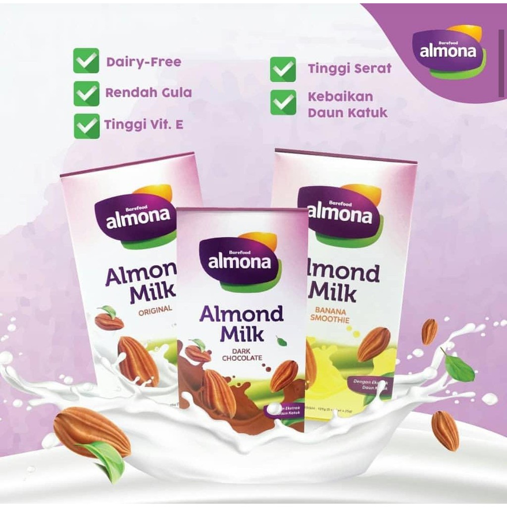Almona Almond Milk Powder /0. Susu Pelancar ASI dengan Daun Katuk 175gr
