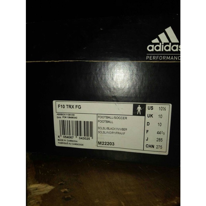 READY Sepatu Bola Adidas F10 TRX FG BERMUTU