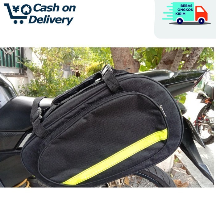 Tas Samping Motor Bentuk Oval - Side Bag BAYAR DITEMPAT COD Side bag