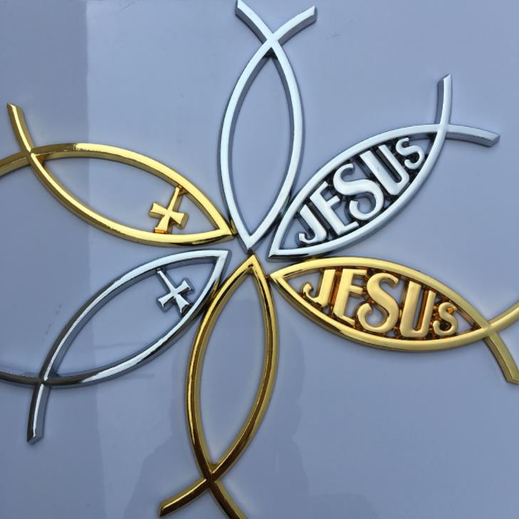 Stiker Emblem Badge Logo Ikan Yesus Kristen 3d Bahan Metal Untuk Mobil Shopee Indonesia