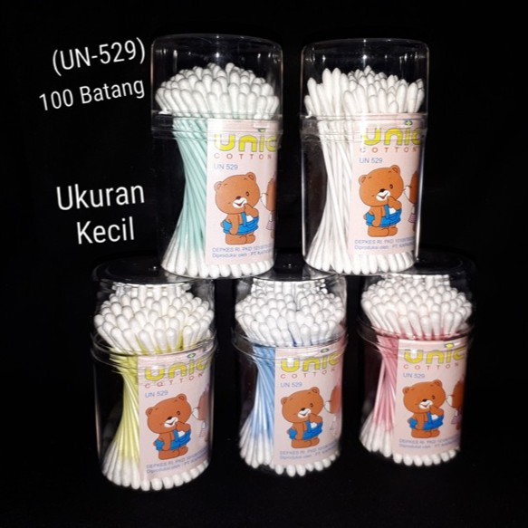 Unicon Cotton Buds Extra Fine Pot Isi 100 (UN-529)