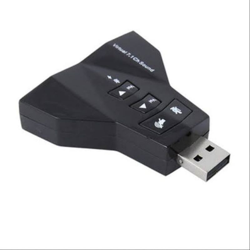 USB 7.1 Channel Sound Card Adapter / USB Soundcard Aeroplane / USB Soundcard Pesawat