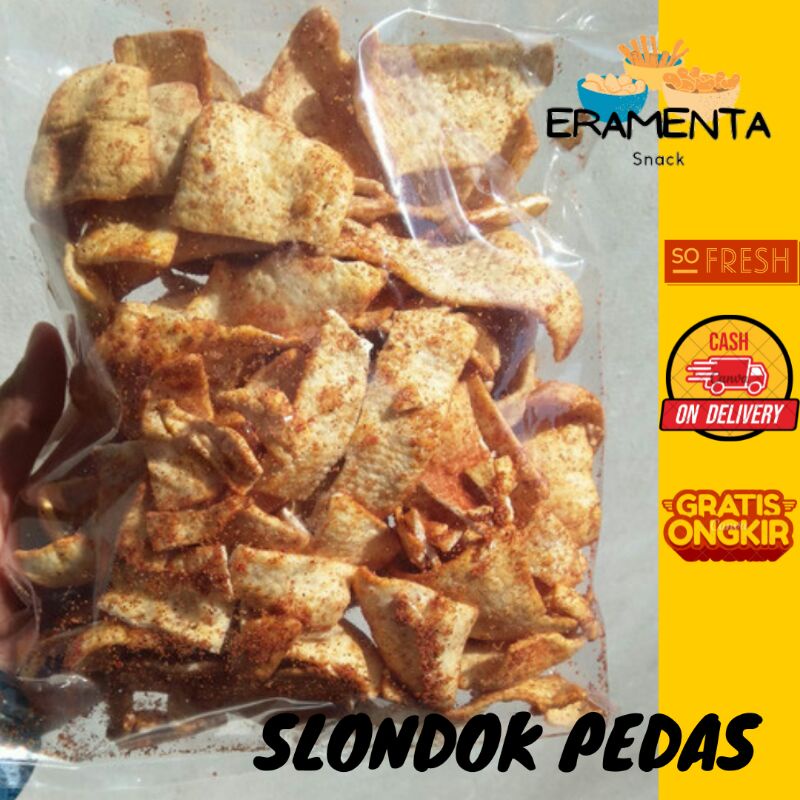 

Eramenta Snack - Slondok Pedas Kerupuk Selondok Lada Seuhah Khas Bandung Enak Snack Kiloan Murah Cemilan Curah Solondok Kue Londok