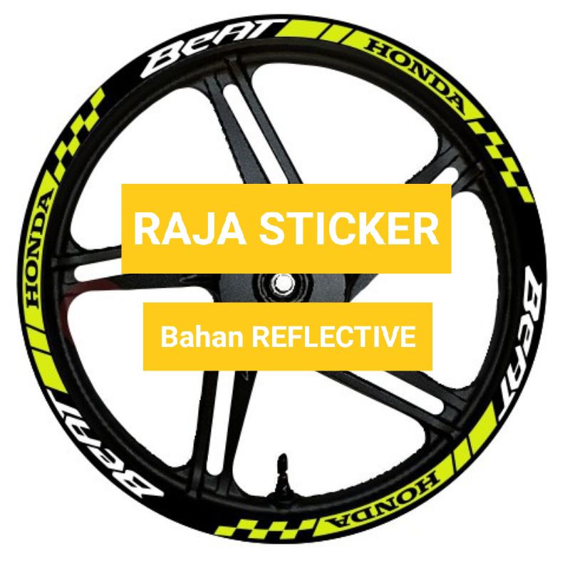 Sticker stiker velg honda beat all  Reflective