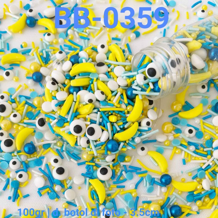 

BB-0359 SPRINKLES SPRINKLE 100 GRAM BUAH PISANG BANANA MINION GRATIS ONGKIR