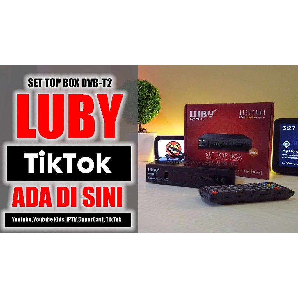 Set Top Box Luby DVB T2 01 TV Siaran Digital Receiver STB BISA Youtube