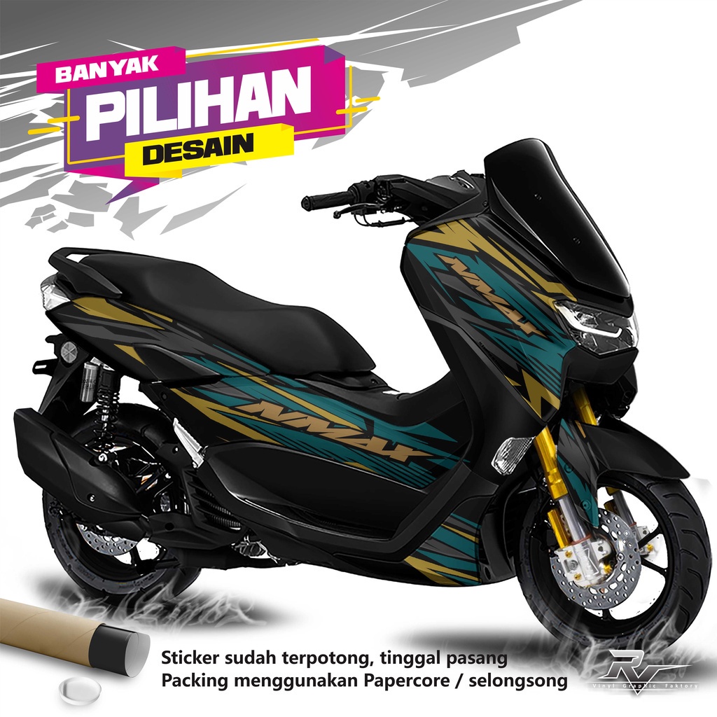 (NEW DESAIN) Decal stiker Stiker New Nmax / Nmax old Full Body - Desain Setriping Striping Custom - 