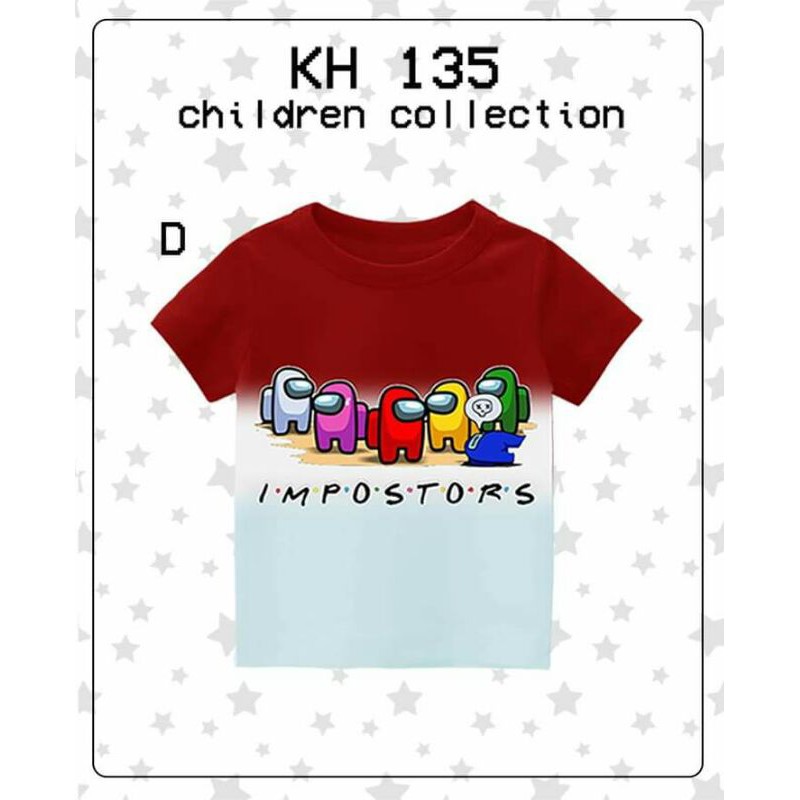 KH135 KAOS AMONG (bahan katun), Print