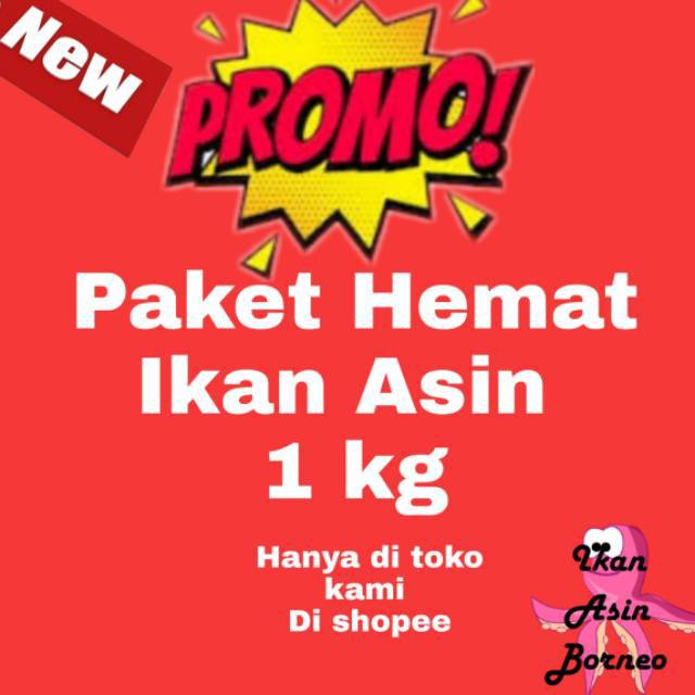 PROMO PAKET HEMAT Ikan Asin Berat 1 Kg