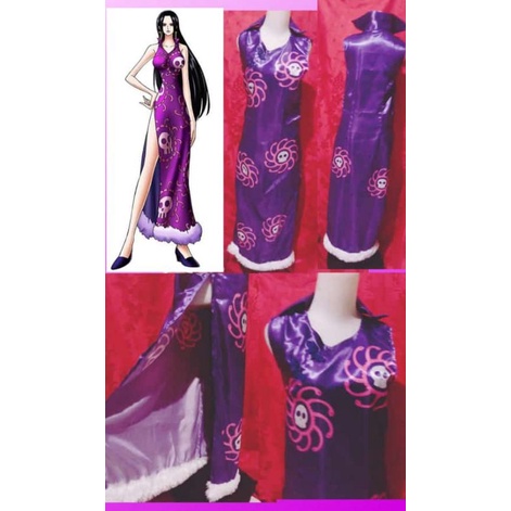 Kostum Dress BOA HANCOCK One Piece Costume Cosplay DRESS