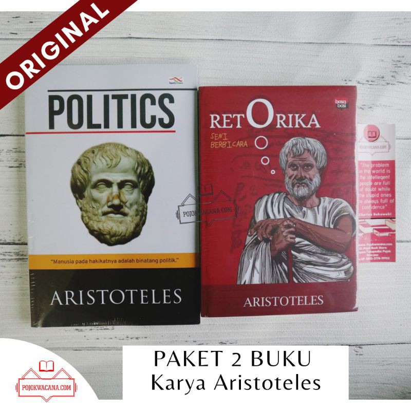 Buku Original - Paket 2 Buku Aristoteles Retorika Aristoteles + Politics Aristoteles