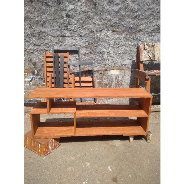 MEJA KONSOL TV KAYU 110X25X40
