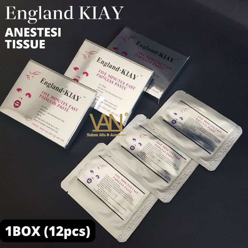 ANESTESI TISSUE BIBIR ENGLAND KIAY / ANESTESI SULAM BIBIR TISSUE (SATUAN)