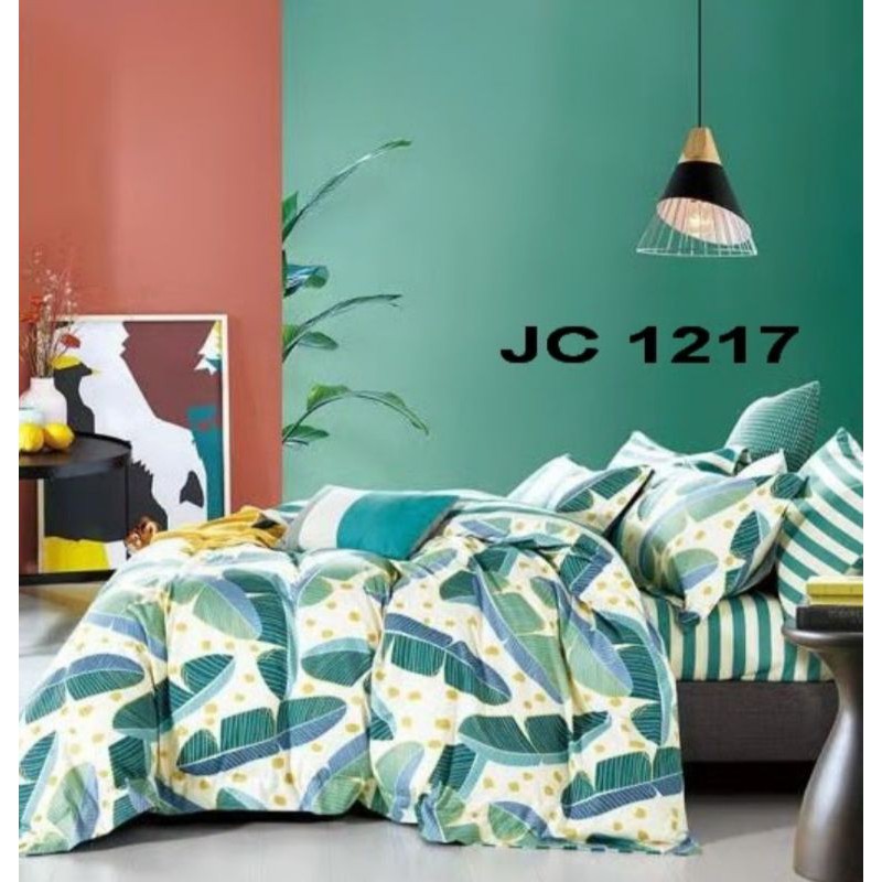 Sprei Katun Jepang T.30 Motif Bunga Daun