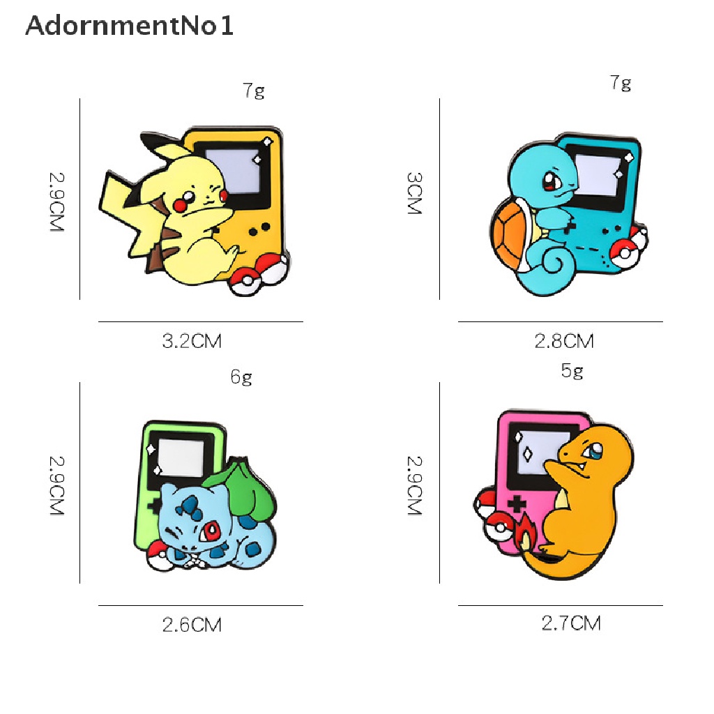 (AdornmentNo1) Bros / Pin Motif Kartun Pikachu / Konsol Game Jepang Untuk Aksesoris Wanita