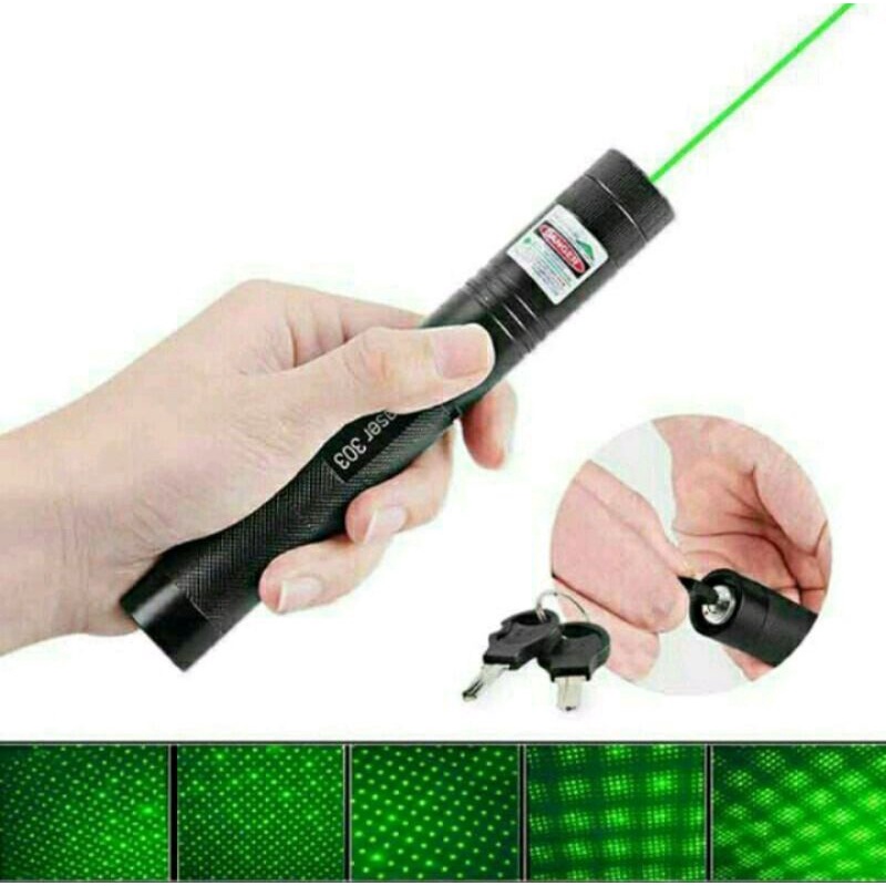 green laser pointer 303/laser hijau variasi/laser kunci pengaman⭐ ICM ⭐