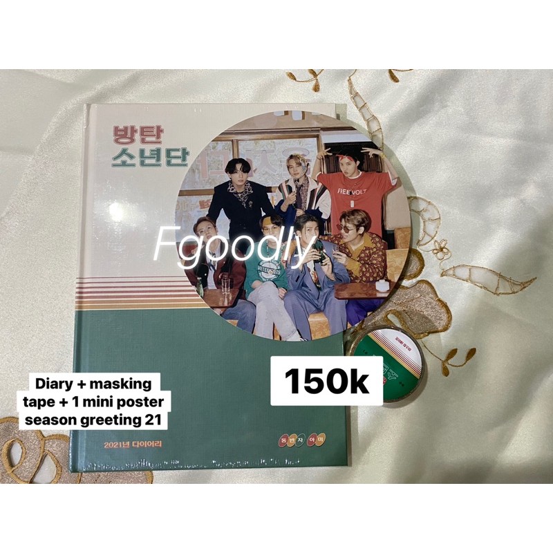 [READY STOCK] SHARING Season Greeting BTS 2021 DIARY JHOPE RANDOM PHOTO