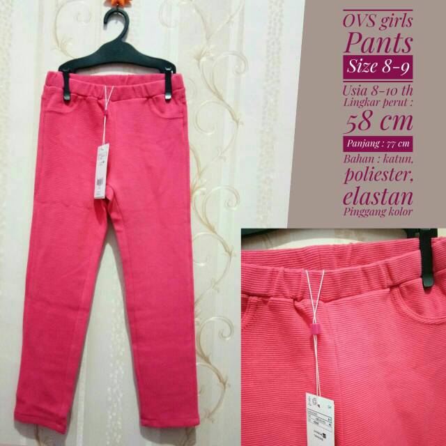 Celana anak OVS Pants Girls - classic red
