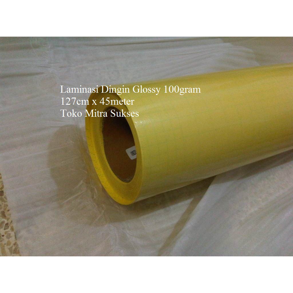 

Laminasi Dingin Glossy 127cm x 45m x 100gram Glossy