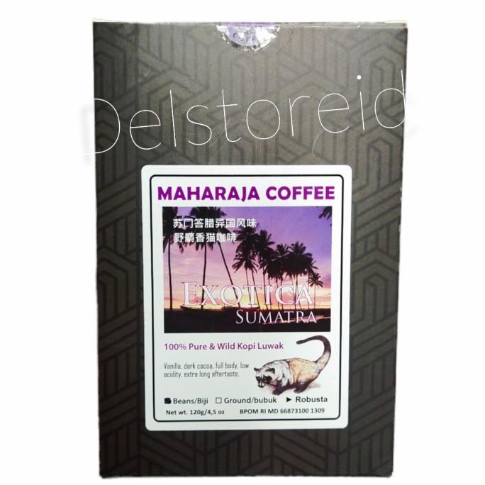 

MAHARAJA COFFEE EXOTICA SUMATRA 100% PURE WILD KOPI LUWAK BIJI 120 GR FBFG63546