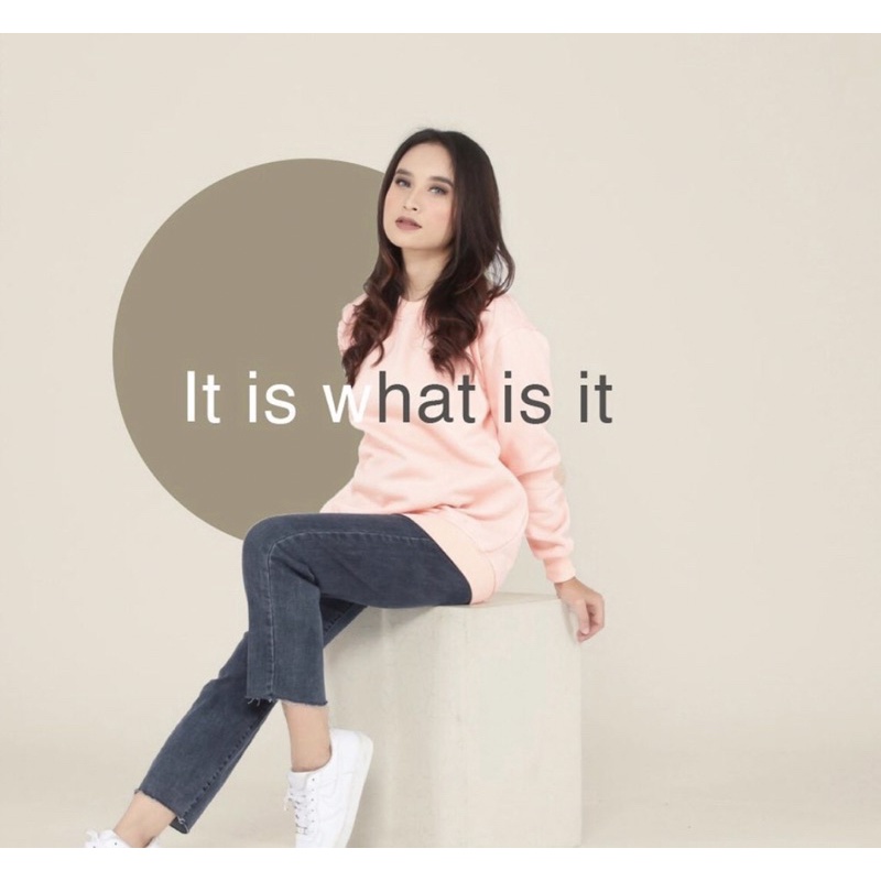 Basic Sweater Polos Crewneck Pria Wanita (Unisex)