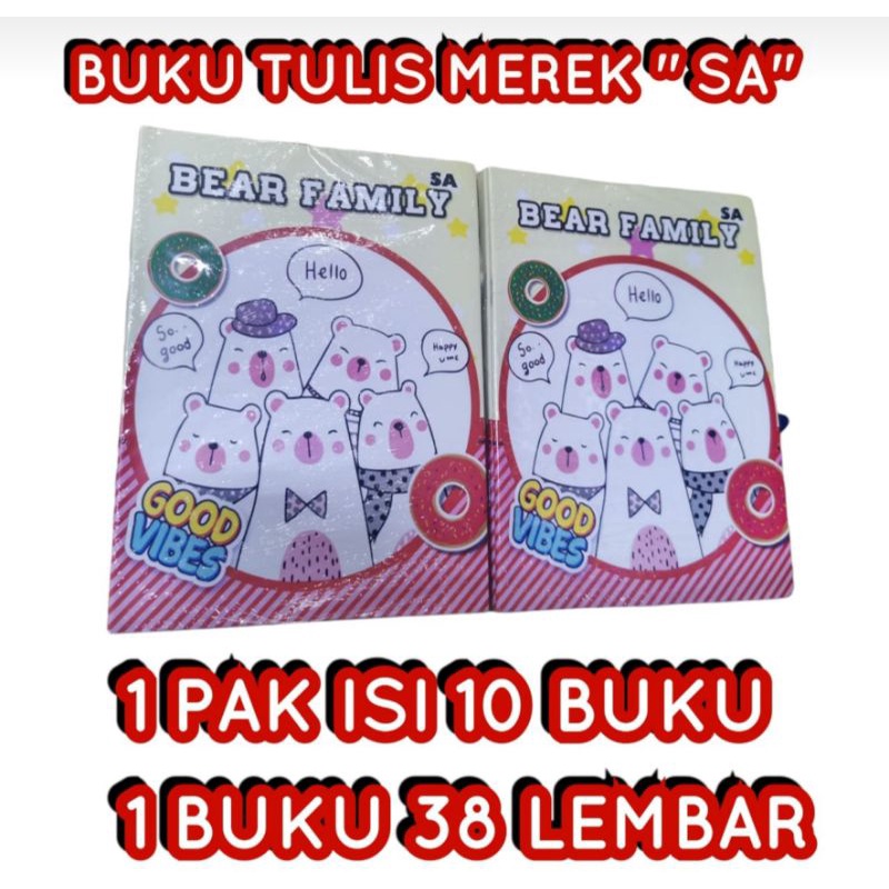 JG - COD - ( 10pc ) buku tulis Murah fancy gambar 30 Lembar MEREK SA