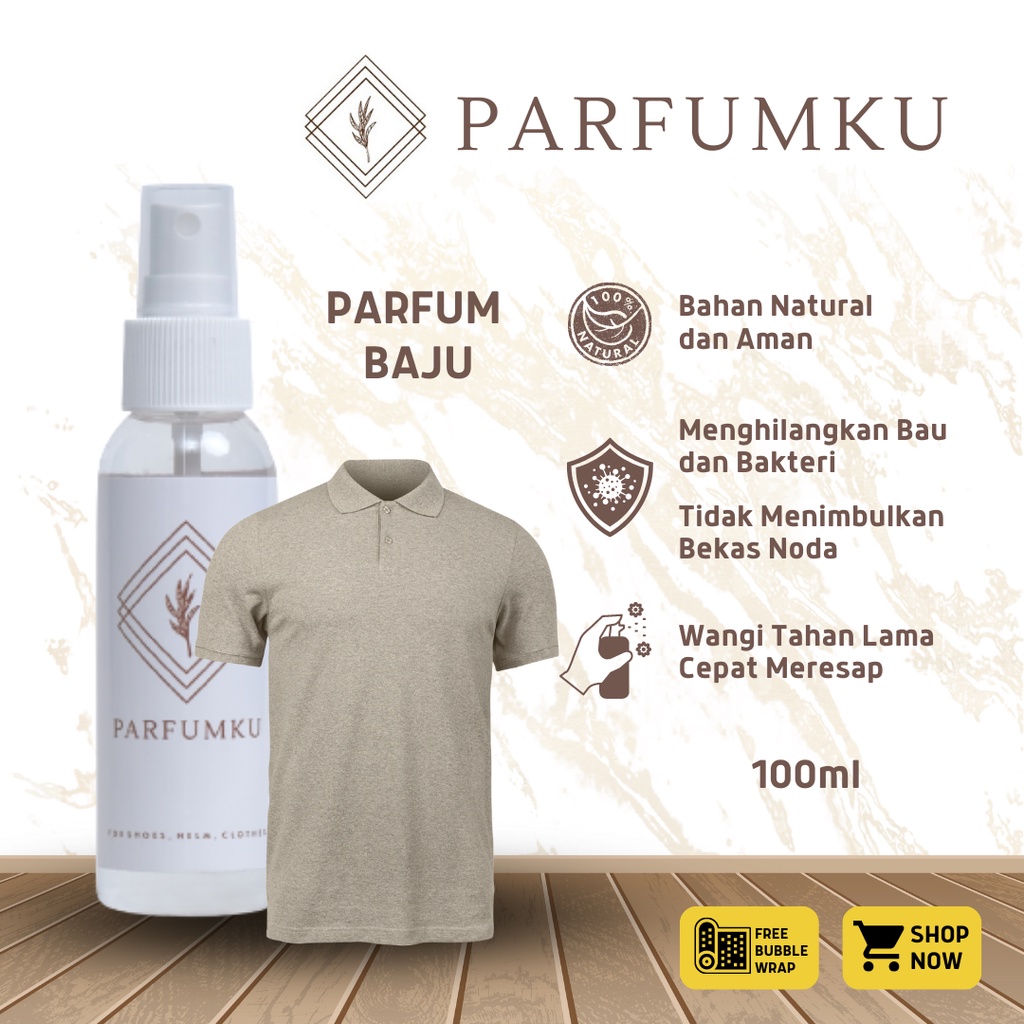 Parfum baju pakaian tahan lama  pria wanita 100 ml