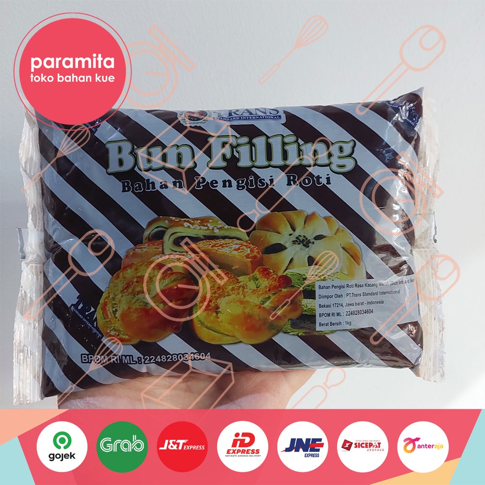 Bun Filling Isian Roti Rasa Kacang Merah / Dayoung / Pandan 1 Kg