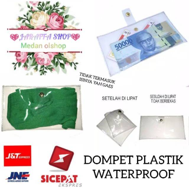 JRA DOMPET PLASTIK TEBAL TRANSPARAN DOMPET SERBAGUNA WATERPROOF