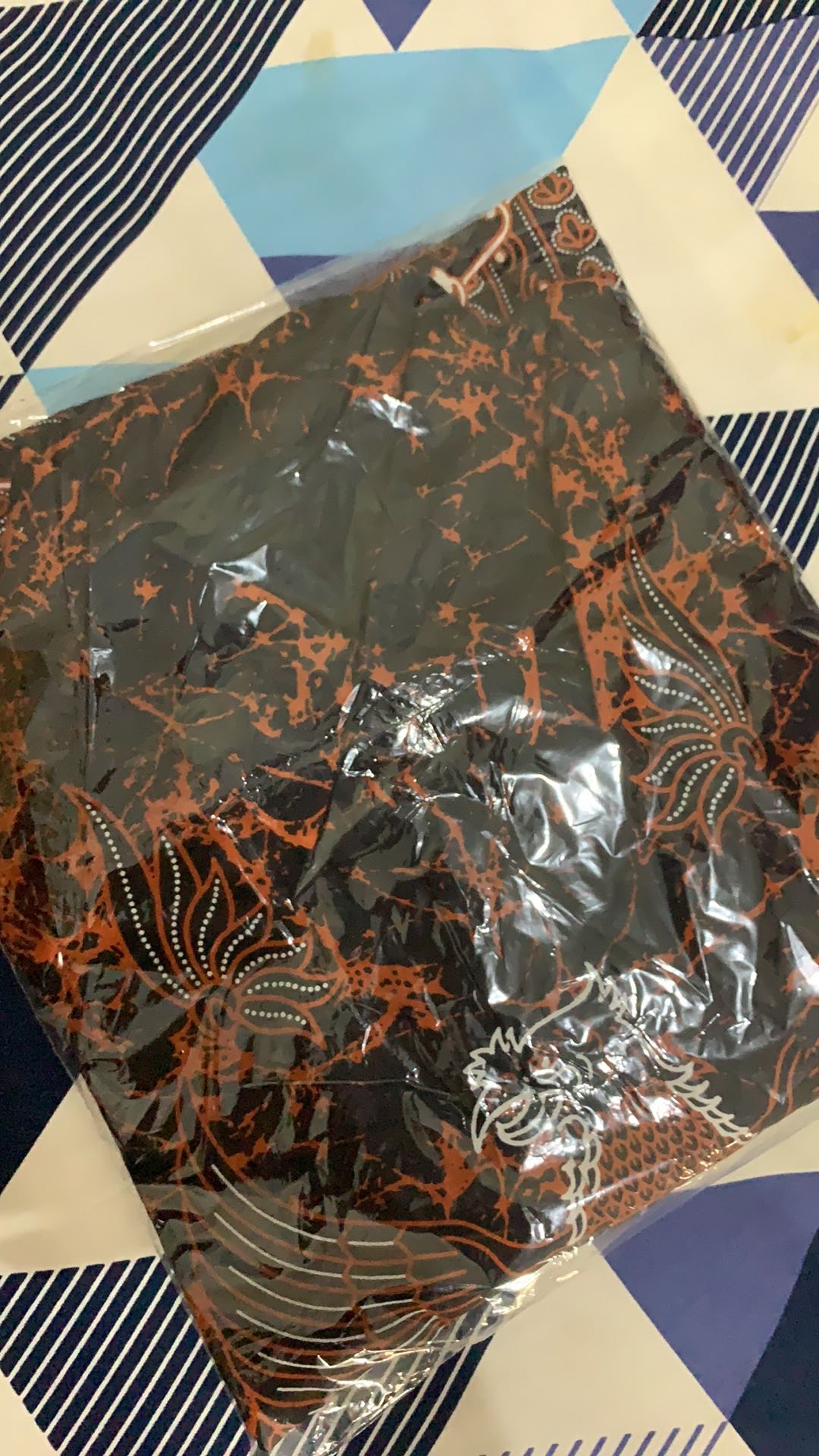 (1kg=4pcs) Kemeja Batik Lengan Panjang Batik Ori Nareswari  Garuda Sakti Atik Solo Seragam Batik