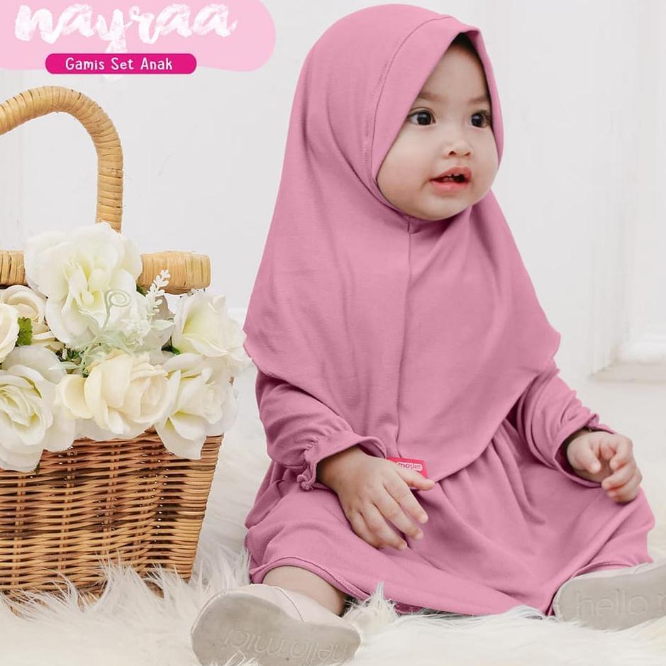 Gamis Bayi Kayra 0-12 bulan Gamis Anak Set Gamis Bayi Perempuan Gamis Bayi Perempuan 0 6 bulan Gamis