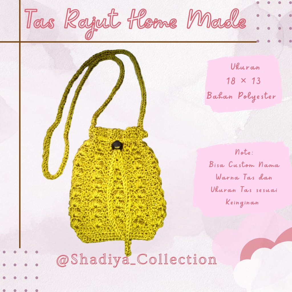 Tas Serut  / Tas Rajut / Tas kerut / Tas rajut HP