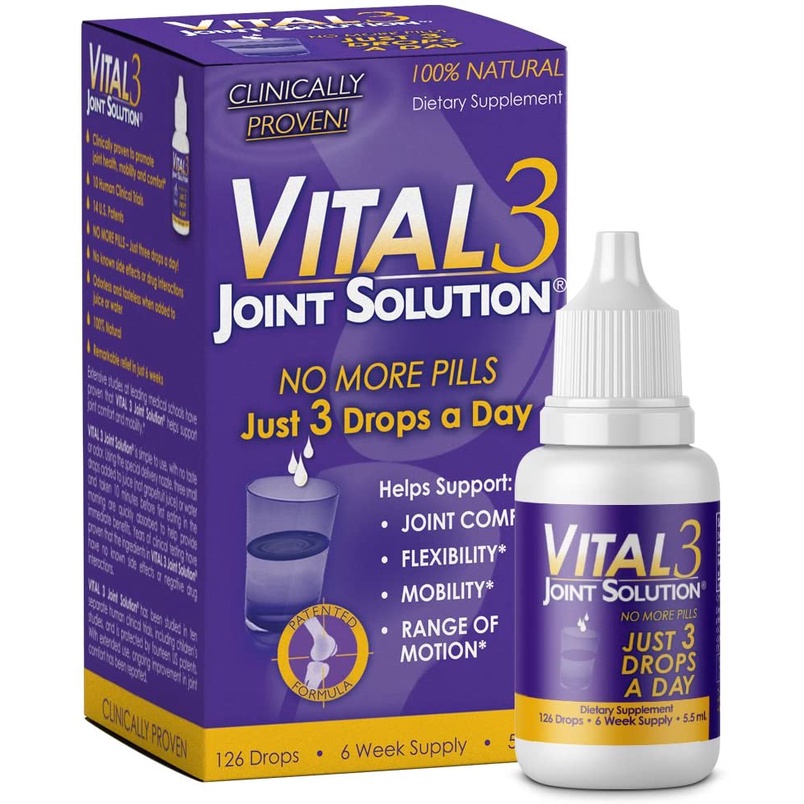 Bronson Vital 3 Joint Solution Liquid Clinically Proven Liquid Knee Relief
