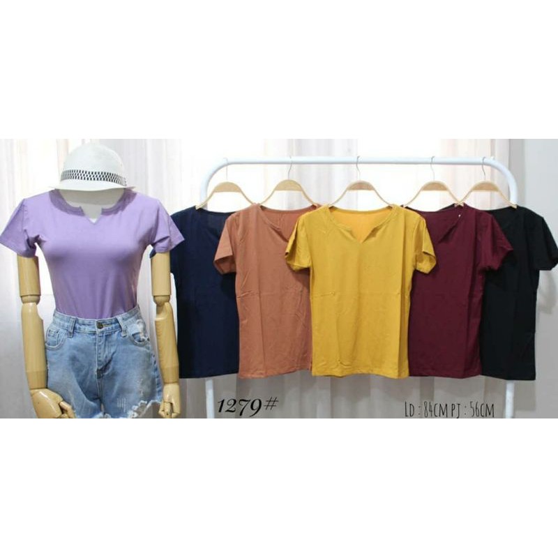 DONITTA VBASIC TOP/DONITTA OV/KAOS WANITA POLOS/KAOS POLOS