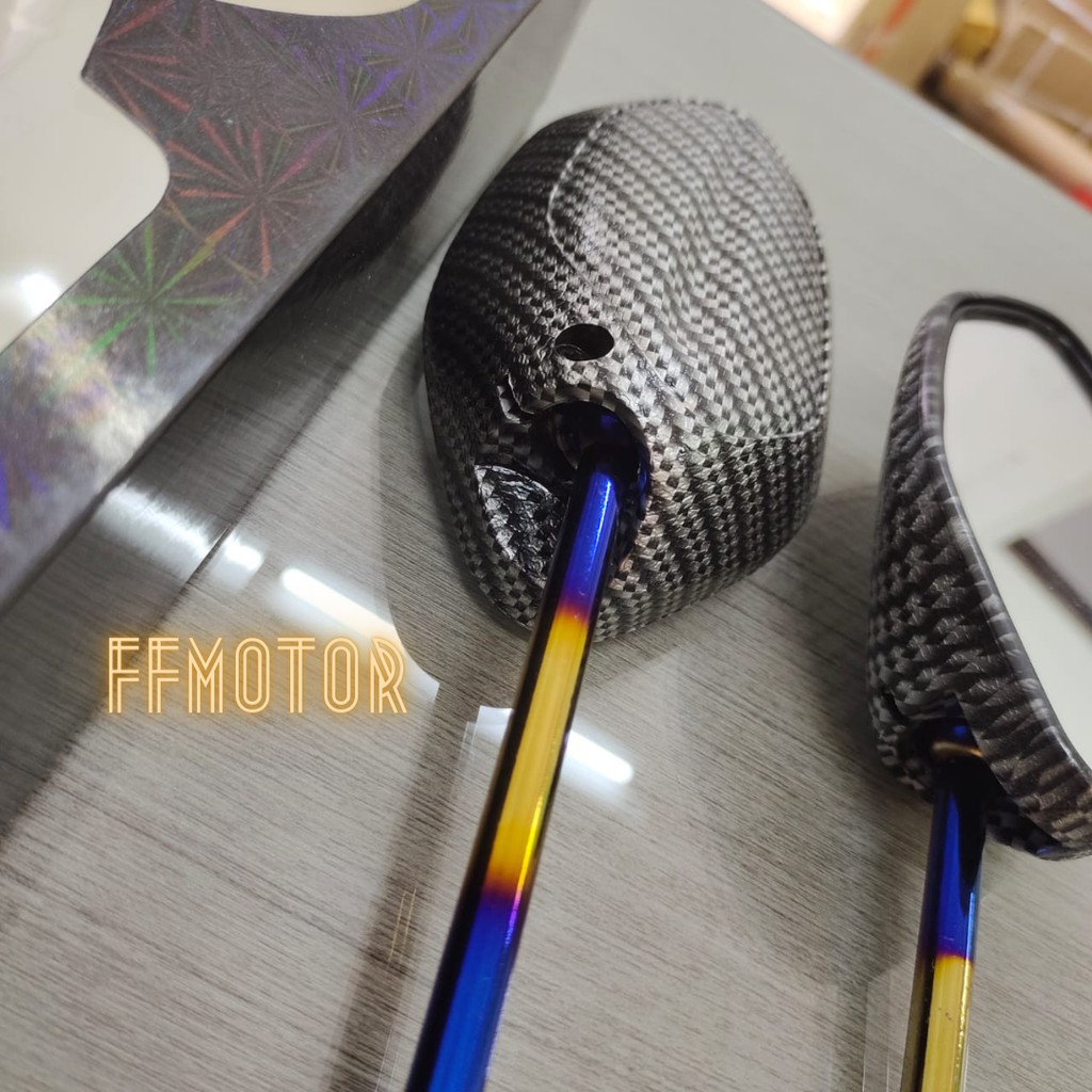 spion karbon beat vario 125 110 honda tangkai panjang twotone-3