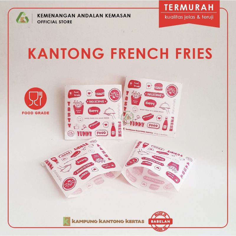 KANTONG KENTANG GORENG / KANTONG KERTAS KENTANG GORENG