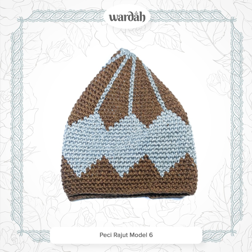 Peci Songkok Kopiah Kopyah Rajut Tebal Hand Made Warna Motif 6