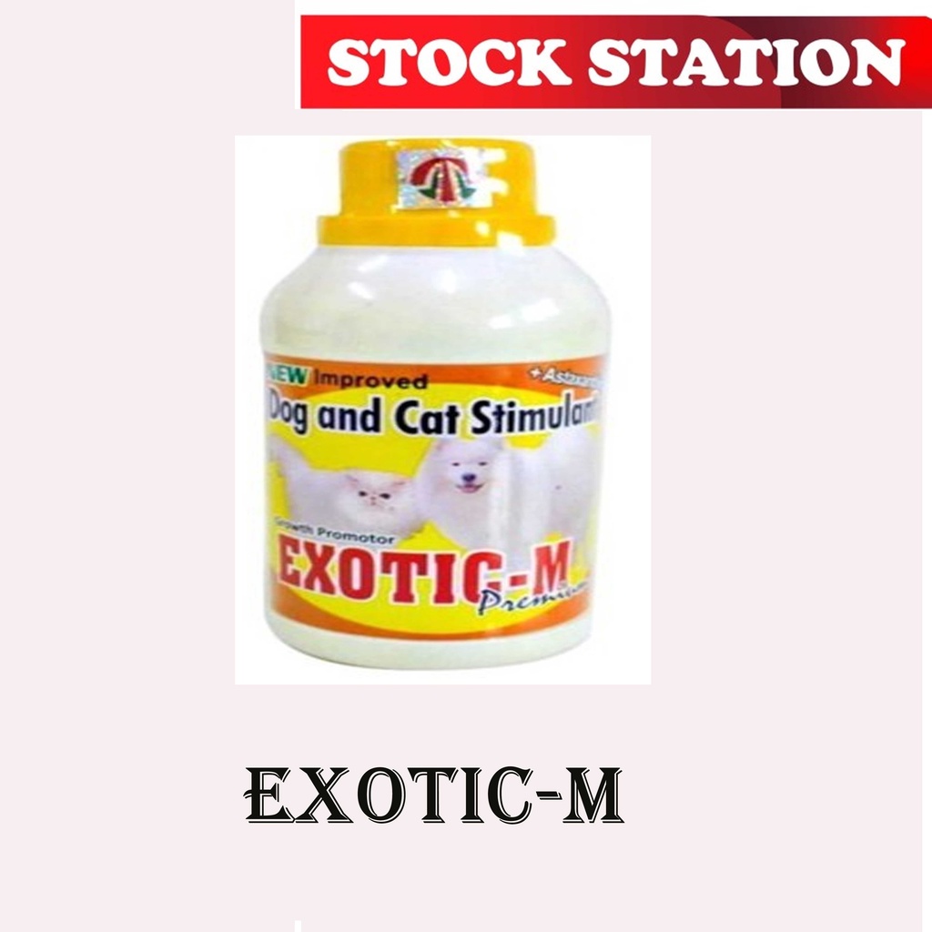 Obat EXOTIC-M Vitamin Pertumbuhan Kucing/Anjing