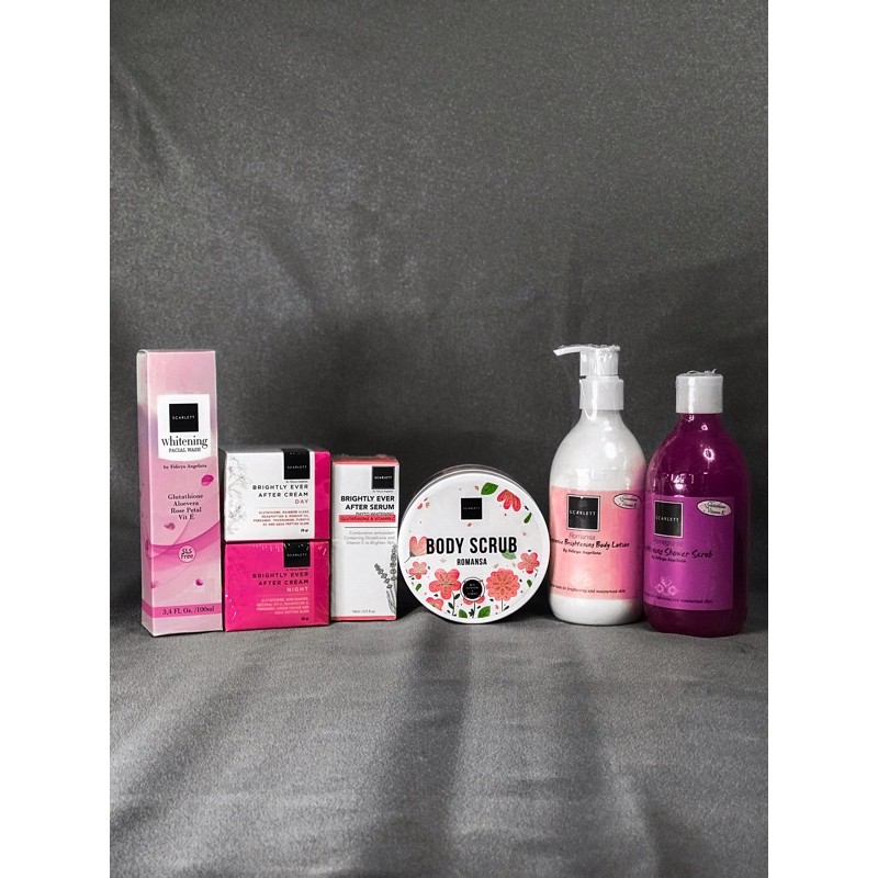 Scarlett Whitening Paket Komplit ( Perawatan Wajah + Perawatan Tubuh)