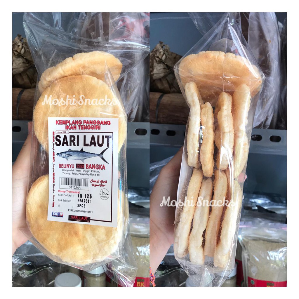 

Kemplang Panggang Ikan Tenggiri Sari Laut isi 7 Asli Belinyu Bangka / Kerupuk Bangka / Krupuk Bakar Sambal Terasi Enak Renyah