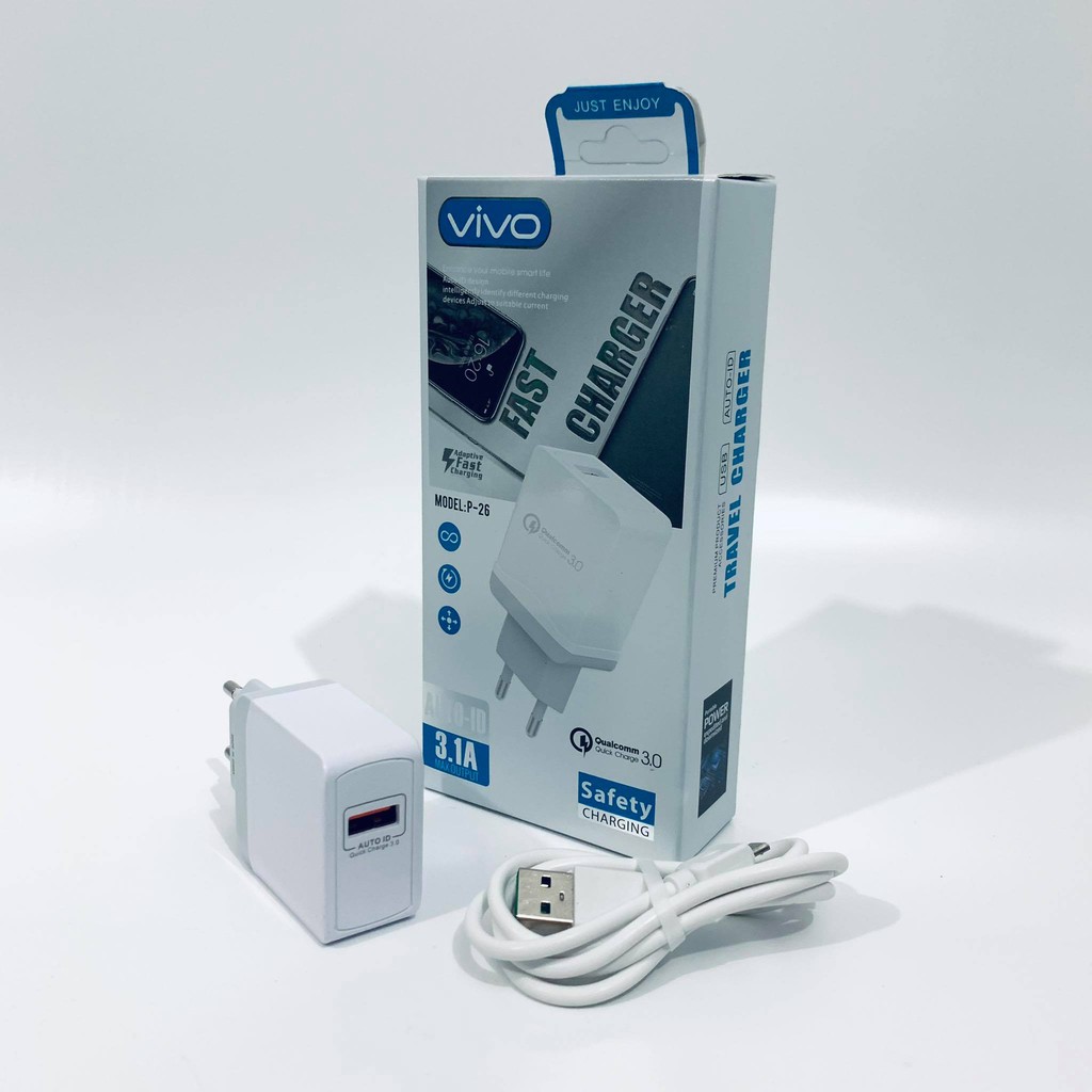 Charger P-26 Vivo Fast Charging QC 3. 0