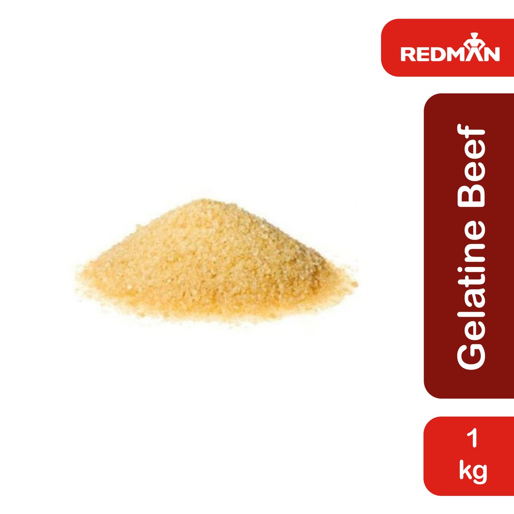 

Redman Beef Gelatine Powder 1 Kg Impor Halal Gelatin Sapi Bubuk Bloom Import