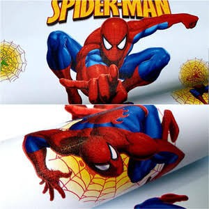 WALLPAPER STIKER DINDING MOTIF SPIDERMAN NEW ARRIVAL