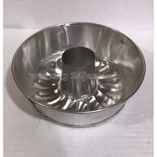 loyang cetakan kue roti bolu brownies mini cake bentuk bulat besar kecil tinggi 7,5 cm aluminium bek