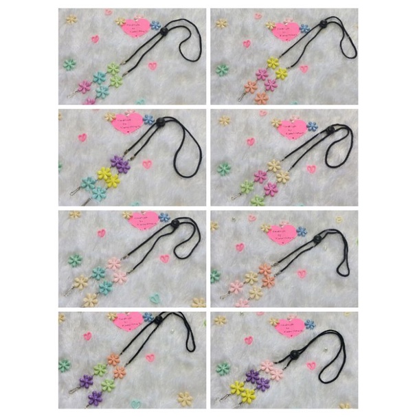 STRAP MASKER KONEKTOR HIJAB 2IN1 Seri Bunga