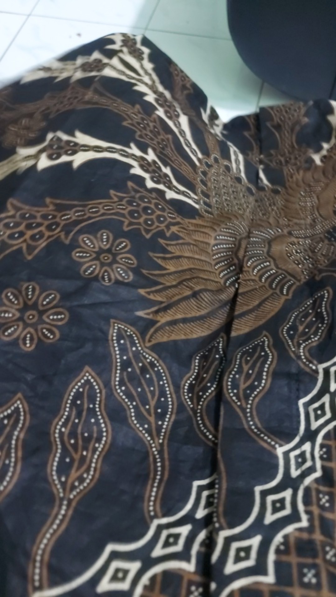 Batik Pria Size M L Xl Xxl  Bswart Batik Hrb026 Kenongo Hem Panjang Padi